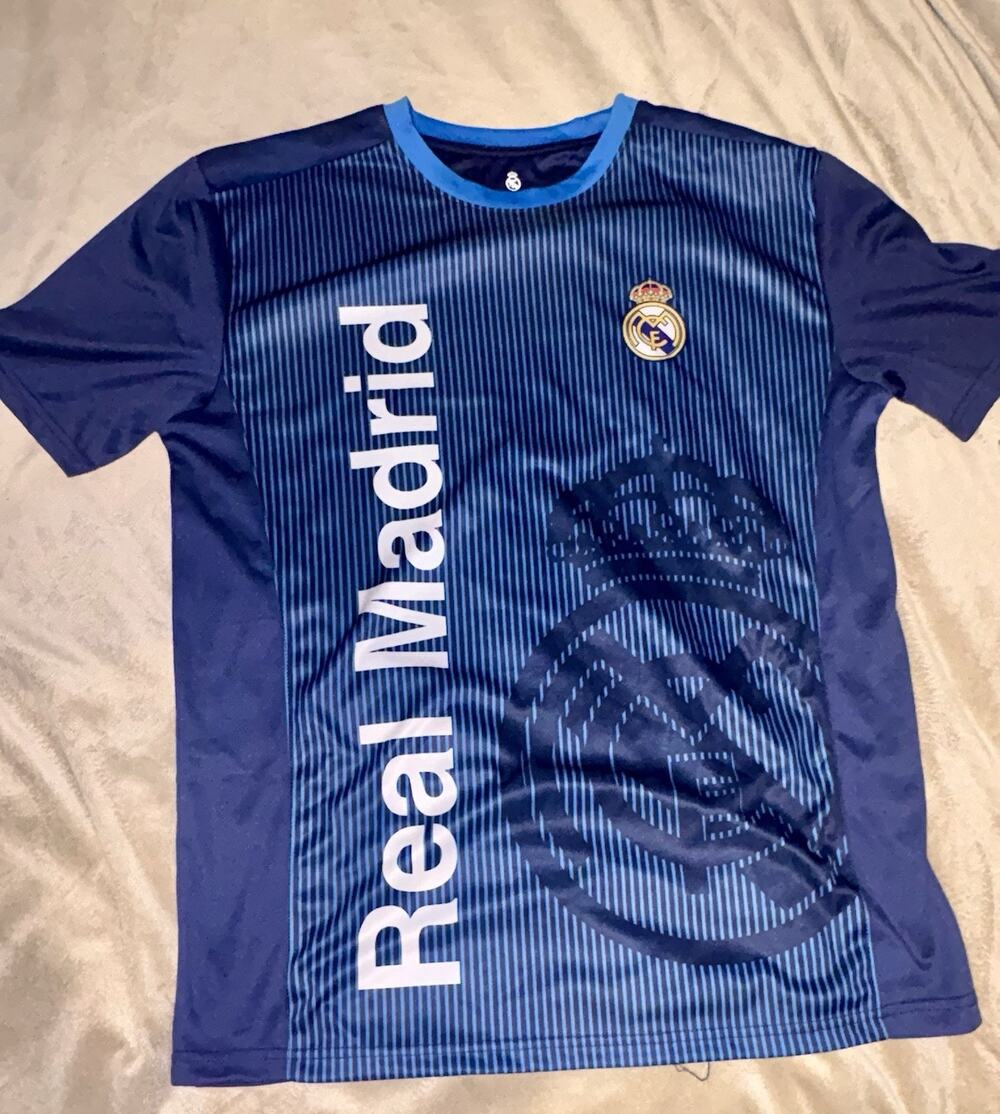 Real Madrid Officially Licensed Soccer Jersey Navy Blue Size XL